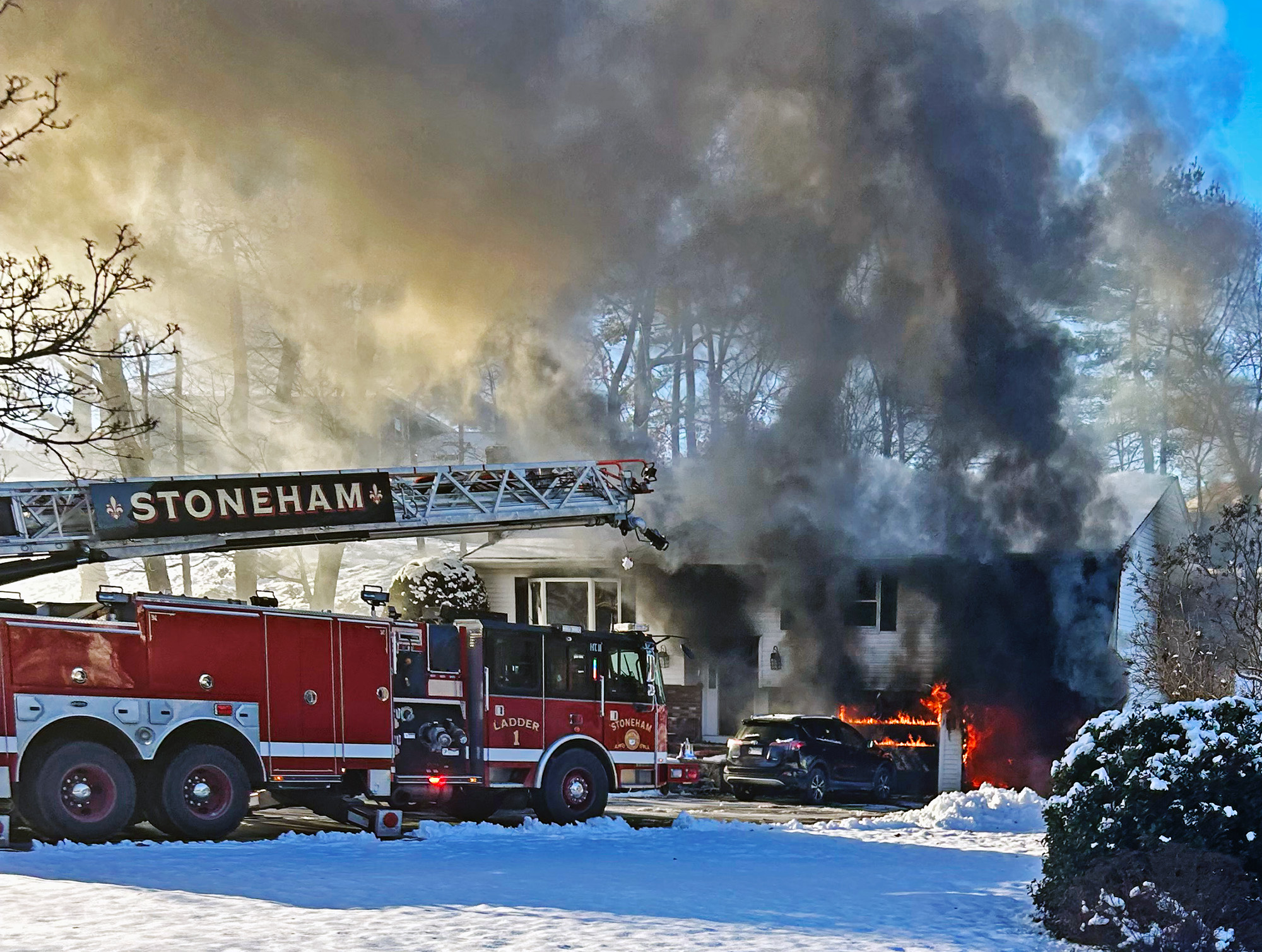 Stoneham Fire Department Extinguishes Two-alarm Fire